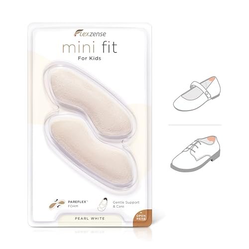 FLEXZENSE Mini Fit für Kinder | Feineinstellung des Platzes in Kinderschuhen | 5,5 mm dick | 1 Paar (Perlweiß)