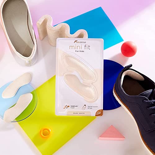 FLEXZENSE Mini Fit für Kinder | Feineinstellung des Platzes in Kinderschuhen | 5,5 mm dick | 1 Paar (Perlweiß)