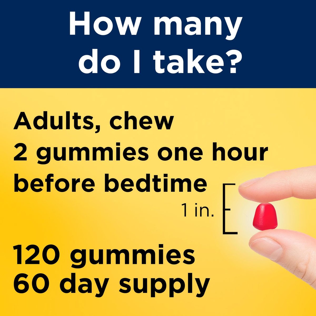 Nature Made Melatonin 10 mg Gummis – Einschlafhilfe für Erwachsene, Höchstdosis, 120 Stück, 60 Tage Vorrat