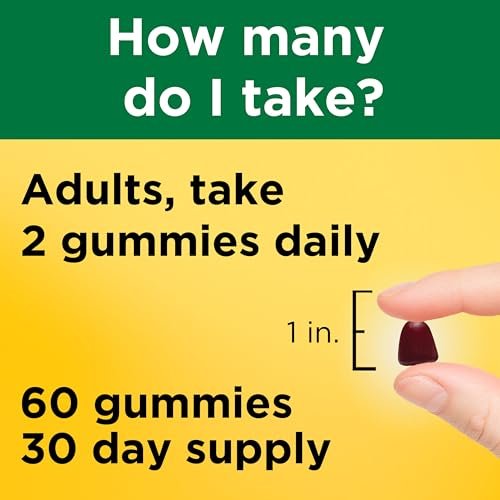 Nature Made Eisen 18 mg pro Portion Gummis mit Vitamin C – Eisenpräparat zur Unterstützung roter Blutkörperchen, 60 Gummis, 30-Tage-Vorrat