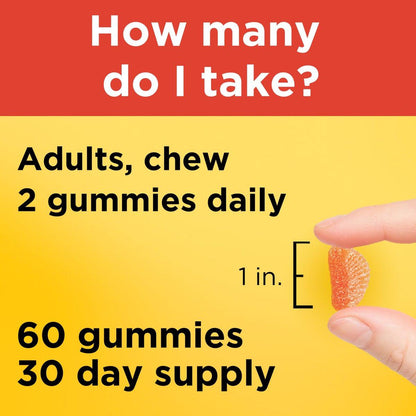 Nature Made Extra Strength Vitamin C 500 mg Gummis - Immunstärkung, 60 Stück, 30 Tage Vorrat