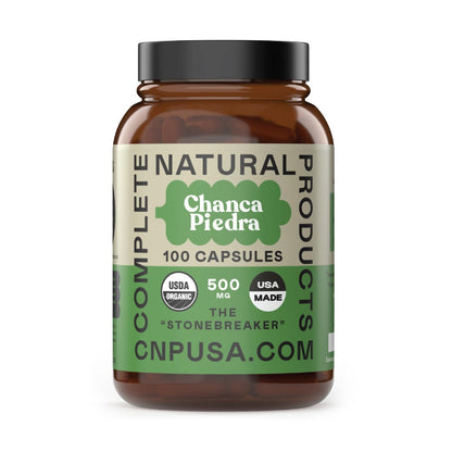 Chanca Piedra Bio-Kapseln 500 mg – Phyllanthus Niruri Steinbrecher Extrakt, Nieren-Gallenblasen-Leber Unterstützung, 100 Kapseln, Non GMO, Alkoholfrei, Vegan, Hergestellt in USA