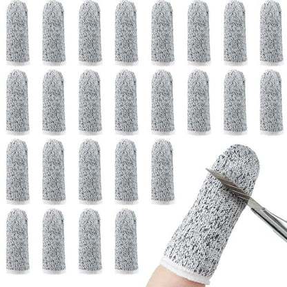 Honoson 20 Stück schnittfeste Fingerlinge, wiederverwendbare Finger- und Daumenschutzhandschuhe für Küche, Bildhauerei (5,6 cm)