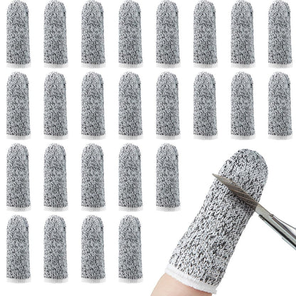 Honoson 20 Stück schnittfeste Fingerlinge, wiederverwendbare Finger- und Daumenschutzhandschuhe für Küche, Bildhauerei (5,6 cm)