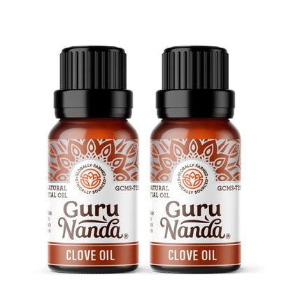 GuruNanda 100% reines Nelkenöl, naturbelassen und unverdünnt, 2 x 15 ml