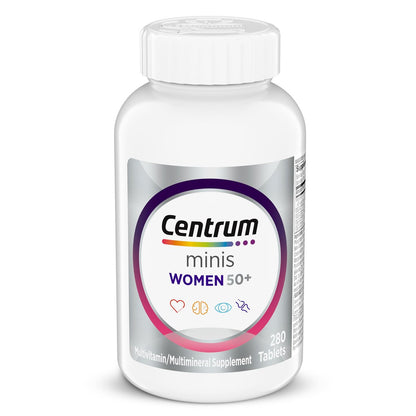 Centrum Minis Silver Frauen 50+ Multivitamin – 280 kleine Tabletten für Gedächtnis & Energie