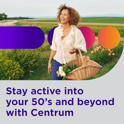 Centrum Minis Silver Frauen 50+ Multivitamin – 280 kleine Tabletten für Gedächtnis & Energie