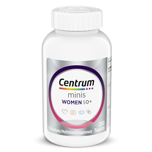 Centrum Minis Silver Frauen 50+ Multivitamin – 280 kleine Tabletten für Gedächtnis & Energie