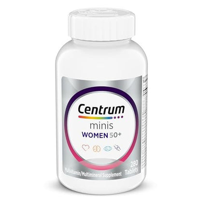 Centrum Minis Silver Frauen 50+ Multivitamin – 280 kleine Tabletten für Gedächtnis & Energie