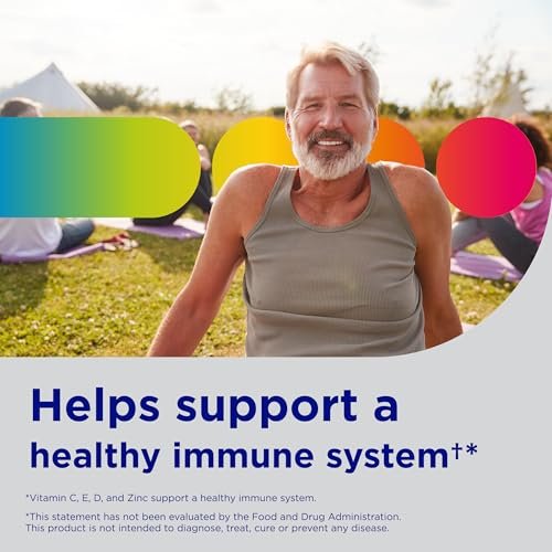 Centrum Minis Silver Multivitamin für Männer ab 50 – 280 Tabletten, mit Vitamin D3, B-Vitaminen und Zink, unterstützt Gedächtnis und Kognition