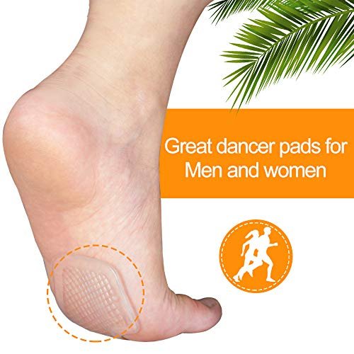 Kimihome Metatarsal Pads 8 Stück Gel-Polster, Ballenpolster schützen und lindern Metatarsalgie, Sesamoid- und Ballenschmerzen - 4 Paar