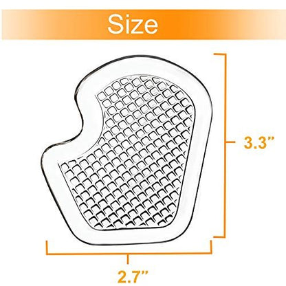 Kimihome Metatarsal Pads 8 Stück Gel-Polster, Ballenpolster schützen und lindern Metatarsalgie, Sesamoid- und Ballenschmerzen - 4 Paar