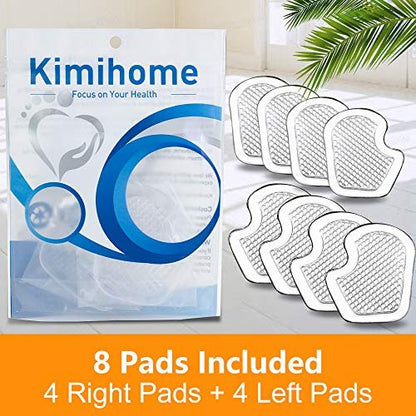 Kimihome Metatarsal Pads 8 Stück Gel-Polster, Ballenpolster schützen und lindern Metatarsalgie, Sesamoid- und Ballenschmerzen - 4 Paar