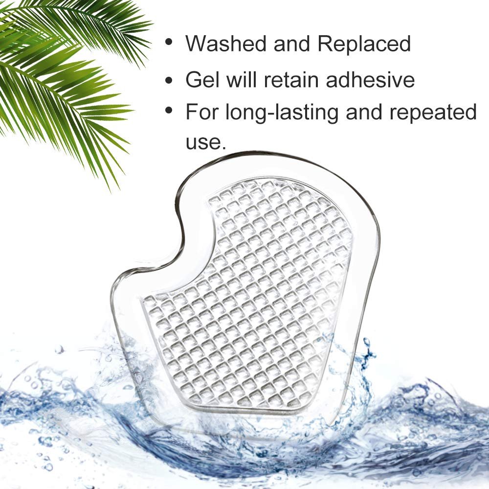 Kimihome Metatarsal Pads 8 Stück Gel-Polster, Ballenpolster schützen und lindern Metatarsalgie, Sesamoid- und Ballenschmerzen - 4 Paar