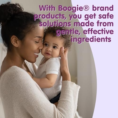 Boogie Antibakterielle Handtücher ohne Alkohol, hypoallergen mit feuchtigkeitsspendender Aloe, für Kinder und Erwachsene - 30 Tücher (2er-Pack)