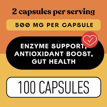 Papaya-Enzym-Kapseln 500mg - Bio-Enzyme für die Verdauung mit Papain, Darmreinigung aus Samen, Vegan, Nicht-GVO, Hergestellt in den USA, Schnell absorbierende Verdauungsformel