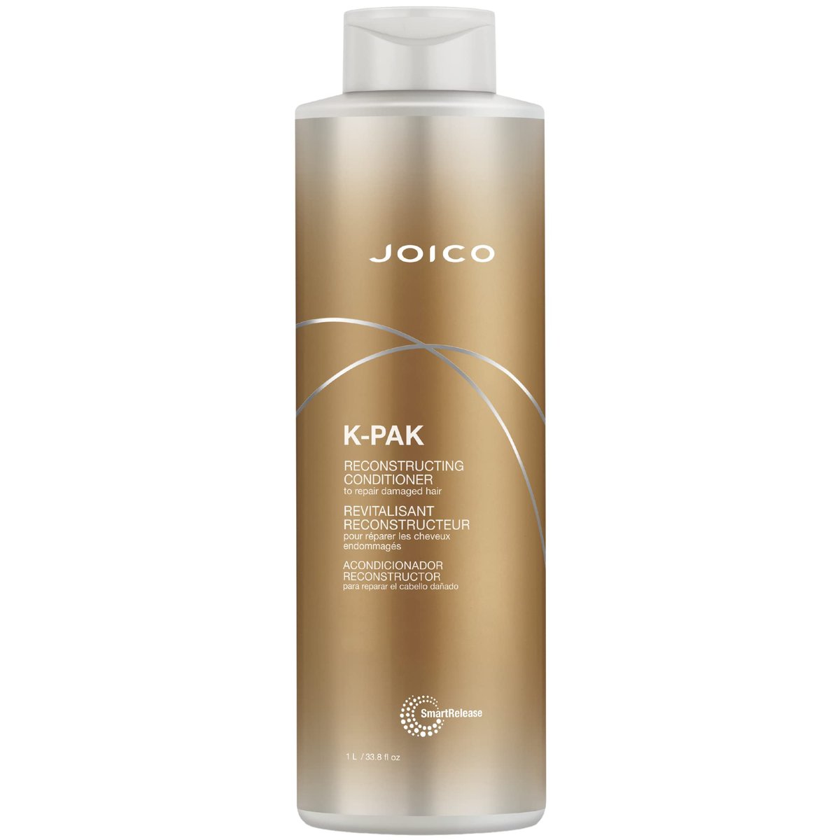 Joico K-PAK Täglicher Rekonstruktions-Conditioner | Für geschädigtes Haar | Stellt Glanz wieder her | Glättet & entwirrt | Beseitigt statische Aufladung | Mit Keratin und Guajava-Fruchtextrakt | 1 Liter