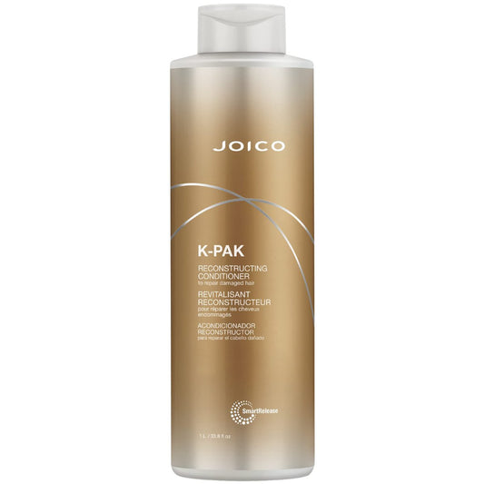 Joico K-PAK Täglicher Rekonstruktions-Conditioner | Für geschädigtes Haar | Stellt Glanz wieder her | Glättet & entwirrt | Beseitigt statische Aufladung | Mit Keratin und Guajava-Fruchtextrakt | 1 Liter