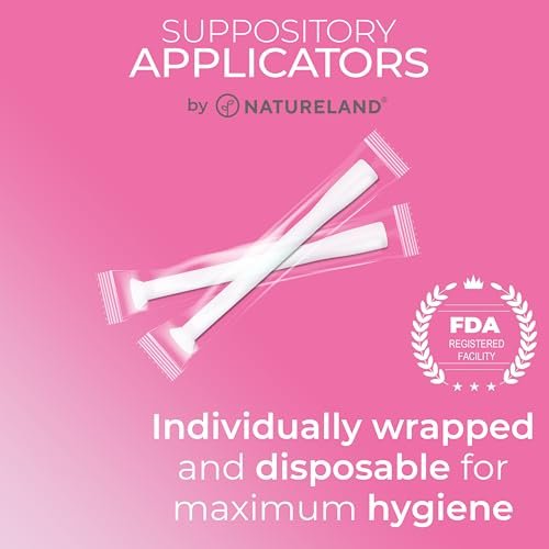 Natureland Personal Applikator für Frauen – Einzeln verpackte Einweg-Applikatoren mit seidig glatter Spitze, tägliches Intimpflege-Tool (Applikatoren mit großer Spitze, 20 Stück (Packung mit 1))