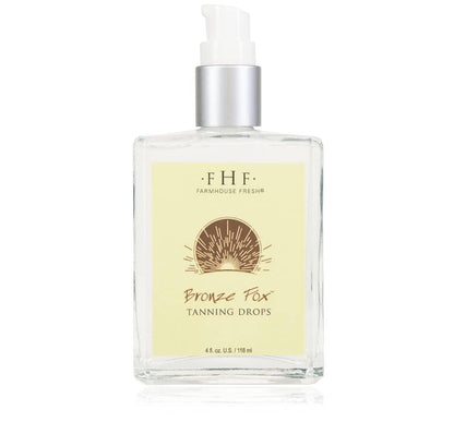 FarmHouse Fresh Selbstbräuner mit Vitamin E Öl und Aloe Vera – Bronzing Serum, Bronze Fox Bräunungstropfen, 118 ml