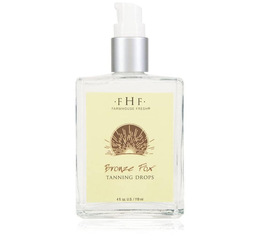 FarmHouse Fresh Selbstbräuner mit Vitamin E Öl und Aloe Vera – Bronzing Serum, Bronze Fox Bräunungstropfen, 118 ml