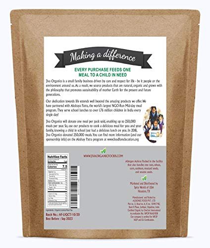 Jiva Organics Bio Süßholzwurzel Tee (geschnitten & gesiebt) Bulk 14 Unzen Kraftbeutel - Nicht-GVO, getrocknet & rein - Glycyrrhiza glabra