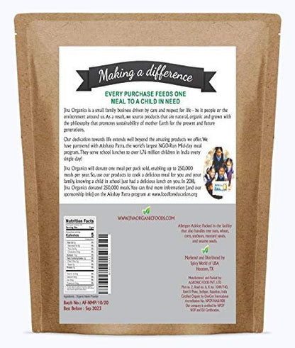 Jiva Organics Bio Neemblattpulver 1,5 Pfund Beutel - Azadirachta Indica - Reines & Natürliches Ayurvedisches Kraut - Neempulver für Ernährung, Haut, Zahnfleisch und mehr!