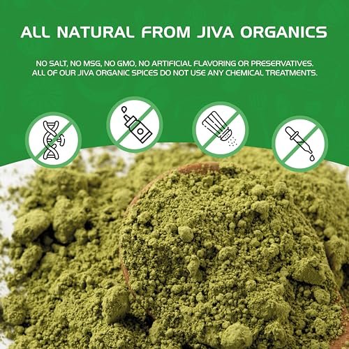 Jiva Organics Bio Neemblattpulver 1,5 Pfund Beutel - Azadirachta Indica - Reines & Natürliches Ayurvedisches Kraut - Neempulver für Ernährung, Haut, Zahnfleisch und mehr!