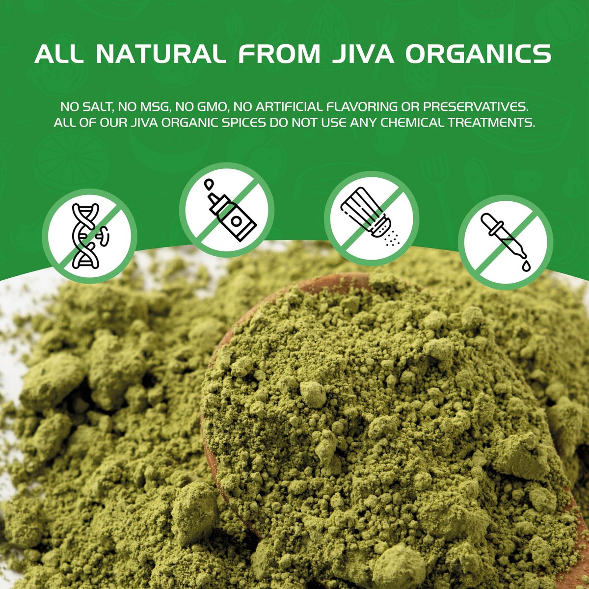 Jiva Organics Bio Neemblattpulver 1,5 Pfund Beutel - Azadirachta Indica - Reines & Natürliches Ayurvedisches Kraut - Neempulver für Ernährung, Haut, Zahnfleisch und mehr!