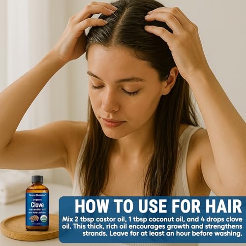 Bio Nelkenöl 30 ml – Reines, natürliches, unverdünntes ätherisches Öl für Zahnschmerzen, Muskelkater, Haut- und Haarpflege – wohltuendes Nelkenknospenöl – Nexon Botanics
