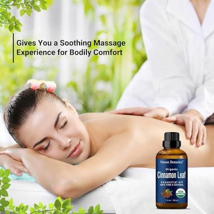 Bio Zimt ätherisches Öl 30 ml - Reines, natürliches Öl für Aromatherapie, Diffuser, DIY, Kerzen- und Seifenherstellung - Nexon Botanics