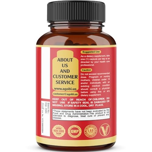 90 Kapseln - Ashwagandha Nahrungsergänzung mit Ingwerwurzel, Kurkuma, Rhodiola Rosea & Schwarzem Pfeffer