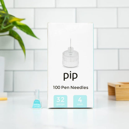 Pip Insulin Pen Nadeln (32G 4mm) 100 Stück – Feine Nadeln für eine sanfte Injektion