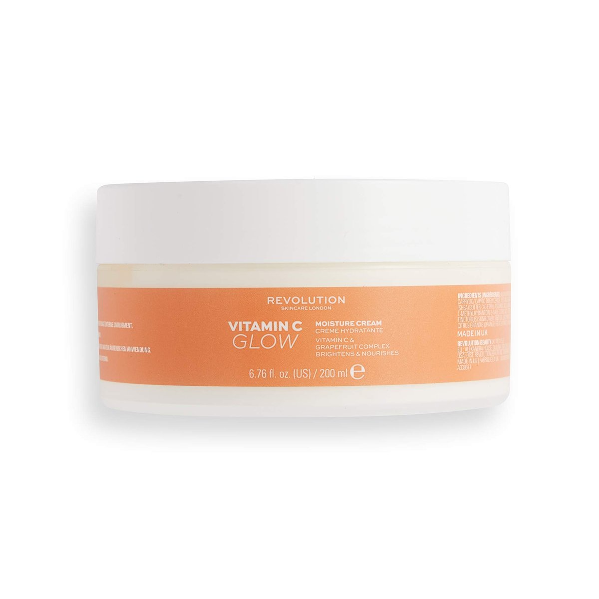 Revolution Body Skincare Vitamin C Glow Moisture Cream 200ml – Strahlende Hautpflege