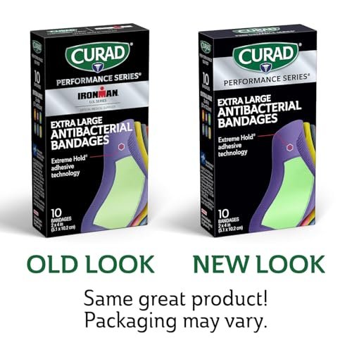 CURAD Performance Series Antibakterielle Pflaster, XL Größe, 30 Stück