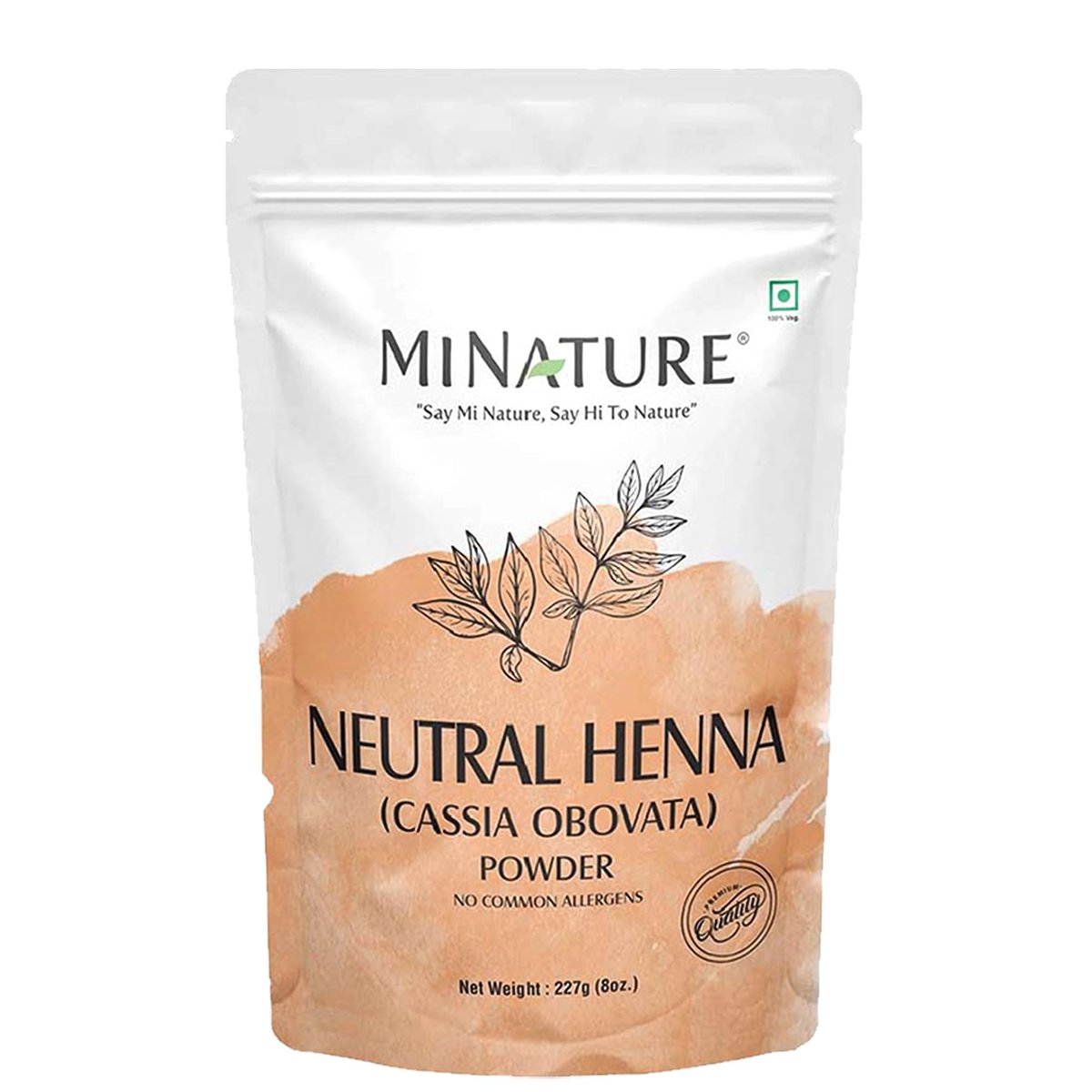 minature Pure Neutral Henna Pulver (Cassia Obovata) | für Haarconditionierung | Fügt keine Farbe hinzu | 100% Kräuter- und Natürliche Kopfhautpflege-Maske | Unisex | 227 g (8 oz)