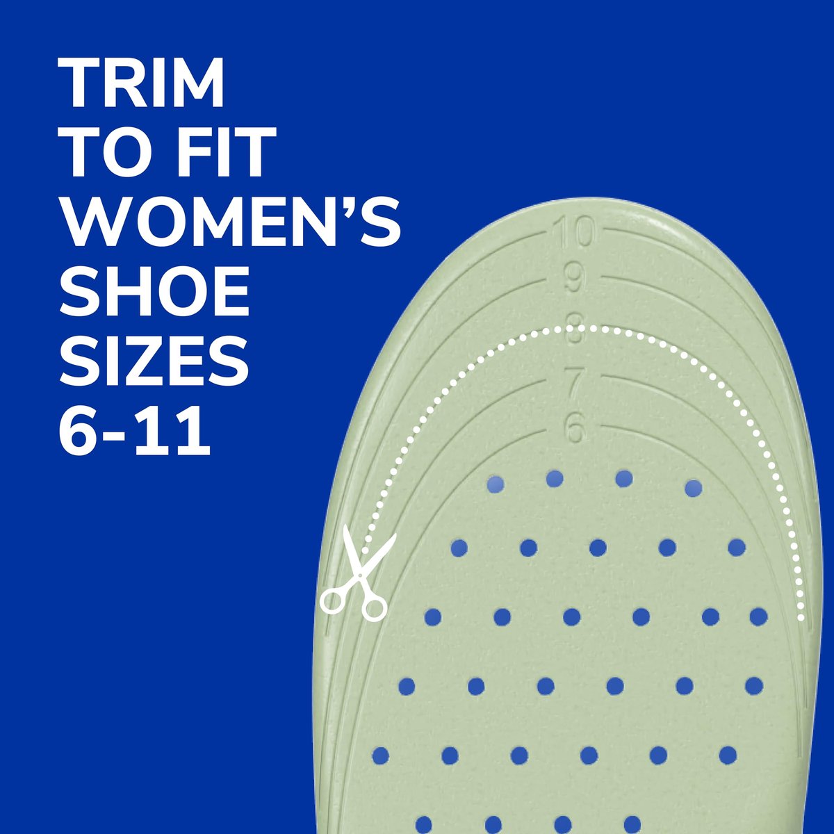 Dr. Scholl's Extra Support Einlegesohlen für Damen, Größe 6-11, 1 Paar: Entwickelt für plusgroße und große Frauen, Fußgewölbestützen - Hilft Rückenschmerzen und Fuß- & Beinermüdung zu reduzieren