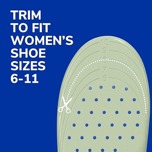 Dr. Scholl's Extra Support Einlegesohlen für Damen, Größe 6-11, 1 Paar: Entwickelt für plusgroße und große Frauen, Fußgewölbestützen - Hilft Rückenschmerzen und Fuß- & Beinermüdung zu reduzieren