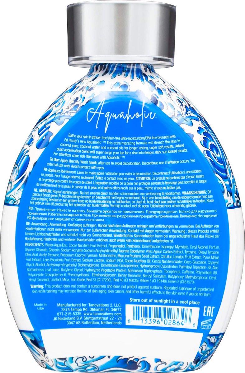 Ed Hardy Tanning Aquaholic - Coconut Surge Natürlicher Bronzer Bräunungslotion 13,5 oz