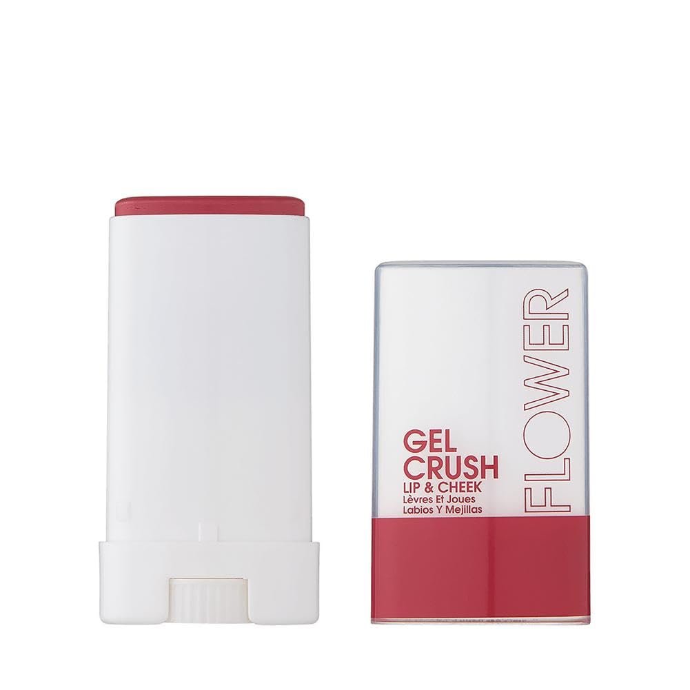 FLOWER Beauty Lip & Cheek Gel Crush | Cremiger Blush und Lippen-Tint in einem praktischen Multistick | Feuchtigkeitsspendender Farbkick | (Blackberry Crush)
