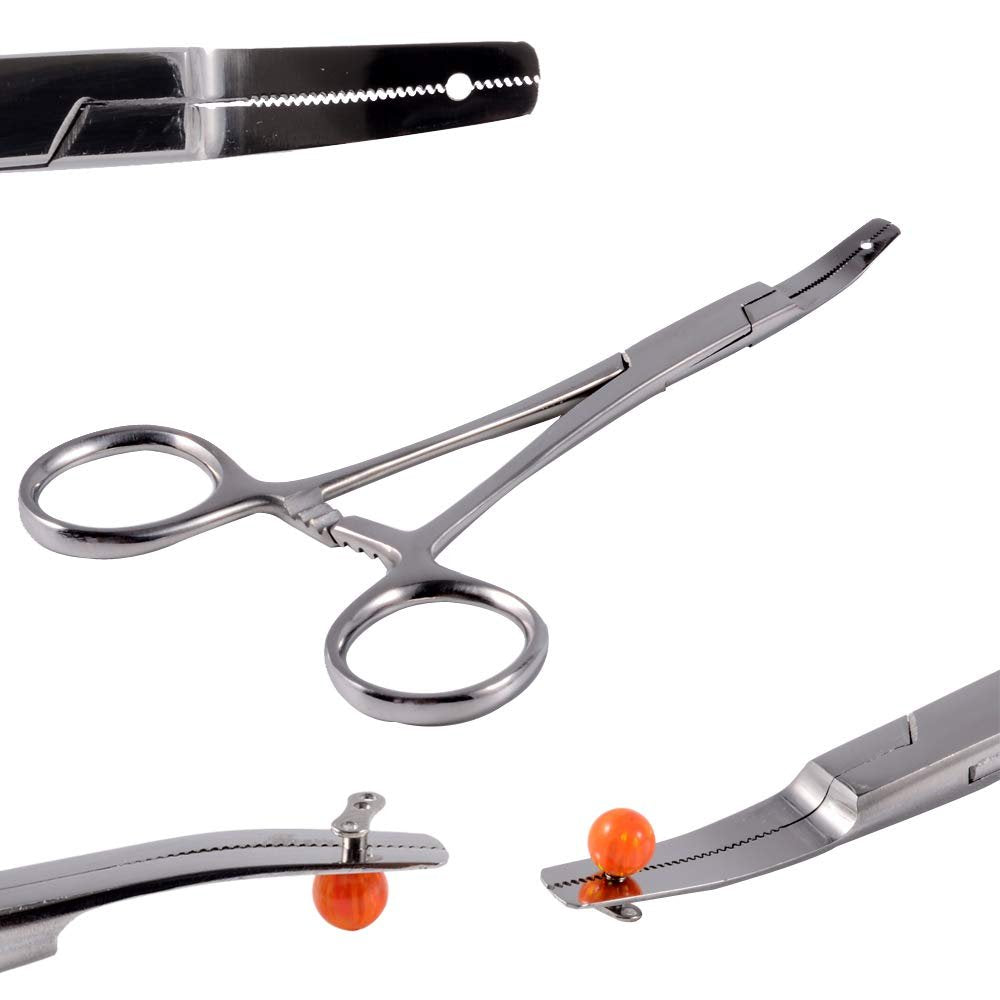CHUANCI Professionelles Dermal Anchor Haltewerkzeug – Mikrodermaler Oberflächenanker Halter Piercingzange – Piercingwerkzeug aus Edelstahl