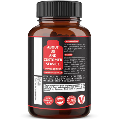 Testosteron Booster für Männer mit Ashwagandha, Tribulus, Ginseng & mehr - 11 Kräuter - Kraftunterstützung - 60 vegane Kapseln, 1 Monatsvorrat