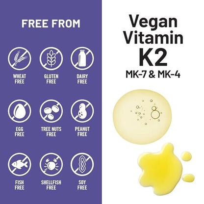 NatureWise Vitamin K2 600mcg Nahrungsergänzungsmittel mit MK-7 100mcg & MK-4 500mcg - Verbesserte bioverfügbare Formel - K-Komplex für Knochen- und Herzgesundheit - Vegan, Glutenfrei, Nicht-GVO - 90 Softgels [3-Monatsvorrat]