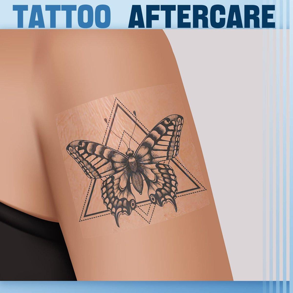 Transparente Wundversorgung Pflaster wasserdicht – Klare Klebebandagen, Dehnbares Tape für Tattoos & Schwimmen (2 x 394 Zoll)