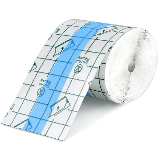 Transparente Wundversorgung Pflaster wasserdicht – Klare Klebebandagen, Dehnbares Tape für Tattoos & Schwimmen (2 x 394 Zoll)