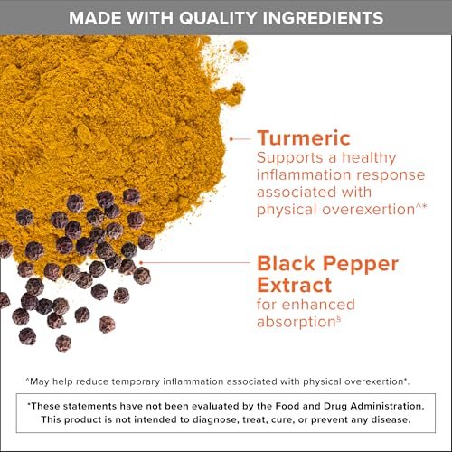 Qunol Curcumin 2250 mg mit schwarzem Pfeffer-Extrakt – 90 Kapseln, unterstützt gesunde Entzündungsreaktion und Gelenkgesundheit, vegetarisch