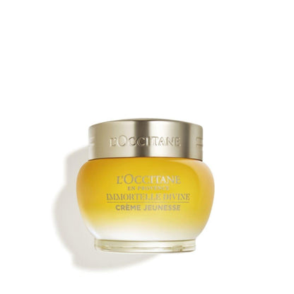 L'Occitane Immortelle Divine Creme – Anti-Aging Gesichtscreme, strafft die Haut & reduziert feine Linien, Falten & Altersflecken, tägliche Feuchtigkeitspflege
