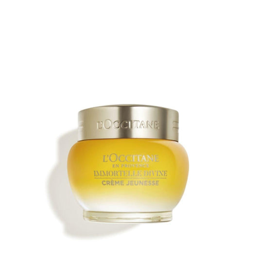 L'Occitane Immortelle Divine Creme – Anti-Aging Gesichtscreme, strafft die Haut & reduziert feine Linien, Falten & Altersflecken, tägliche Feuchtigkeitspflege