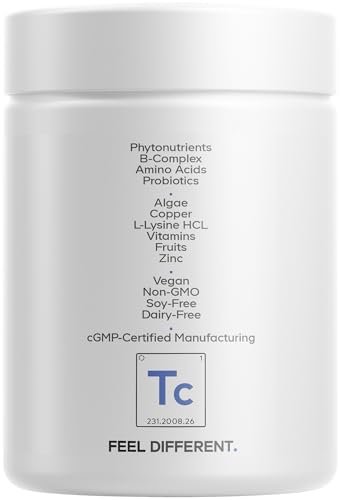 Codeage Teen Clearface – Hautreinigungs-Supplement für Jugendliche mit Vitaminen, Zink, Probiotika und Omega-3 – 60 Kapseln