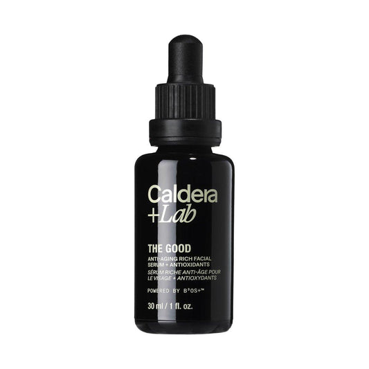 Caldera + Lab The Good | Bio-Männliches Feuchtigkeitsspendendes Gesichtsserum für trockene, empfindliche & normale Haut – Veganes, natürliches & antioxidatives Hautpflege-Gesichtsöl